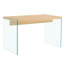 Table basse en MDF Aden avec pieds en verre trempé-115277803