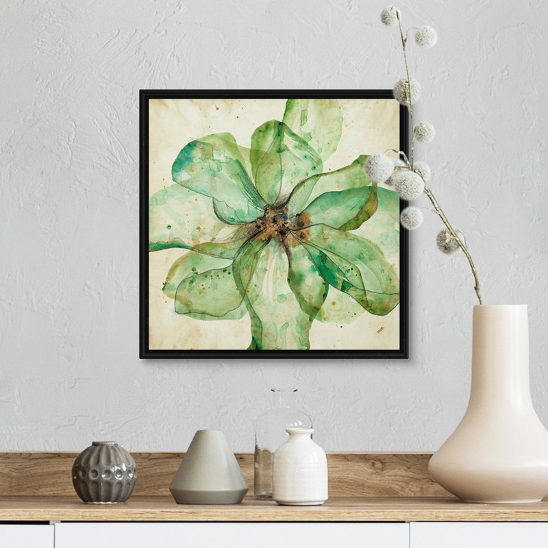 « Watercolor sketch II » par Kari Taylor, reproduction d’art sur toile, H 14 po x l 14 po x P 1,75 po, Cadre flottant noir
