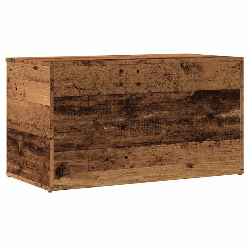 Vidaxl Storage Chest 33.1X16.5X18.1" Engineered Wood, Old Wood