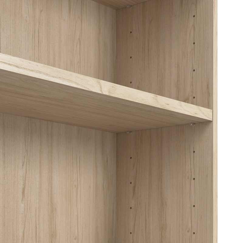 Bush Business Furniture Vista Tall 5 Shelf Bookcase, Natural Elm