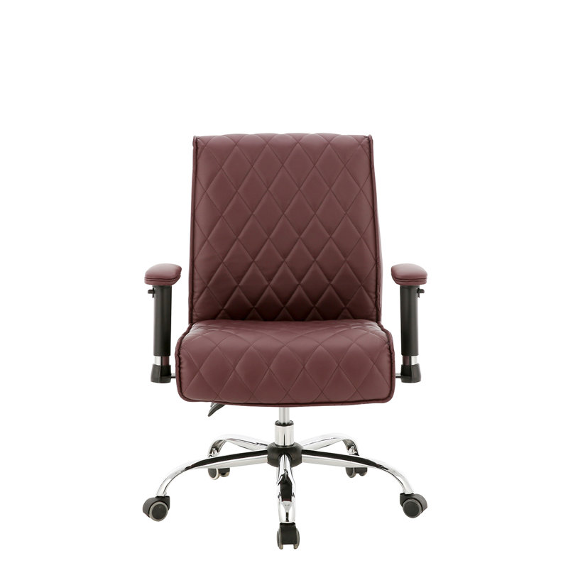 Fauteuil de conférence ergonomique en similicuir, Bourgogne
