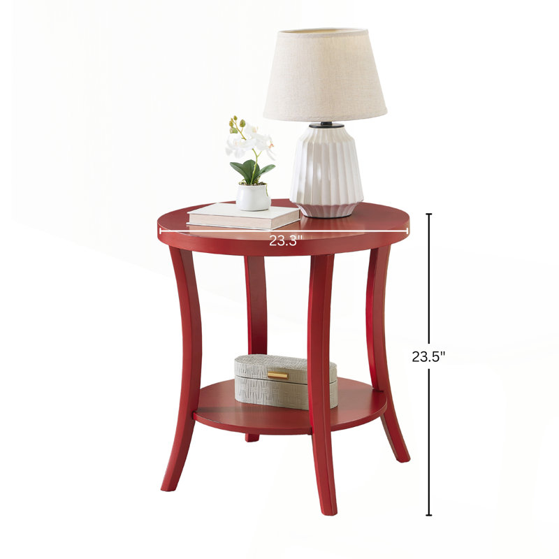 Table de bout Contemporary, Red