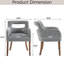 Chaise de salle à manger rembourrée avec accoudoirs-736720985