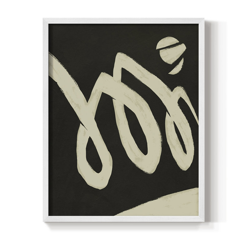 «Neutral Spring IV», reproduction encadrée - bois massif, H 21 po x l 17 po, Blanc