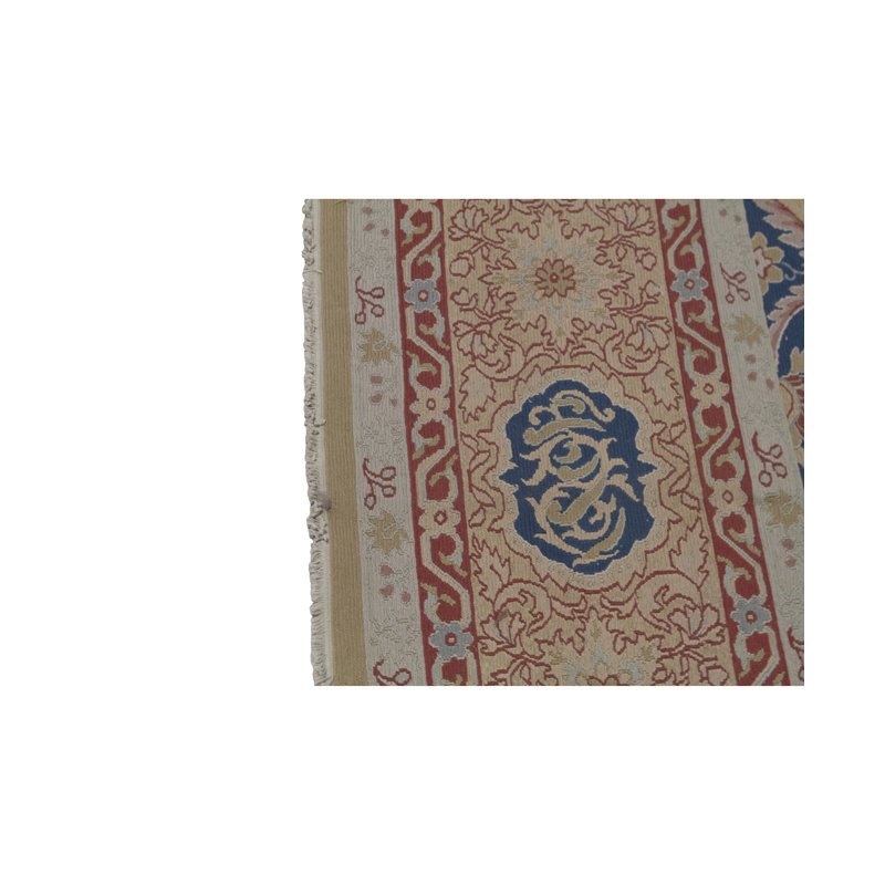 Hand-Knotted High-Quality Gold and Gold Area Rug