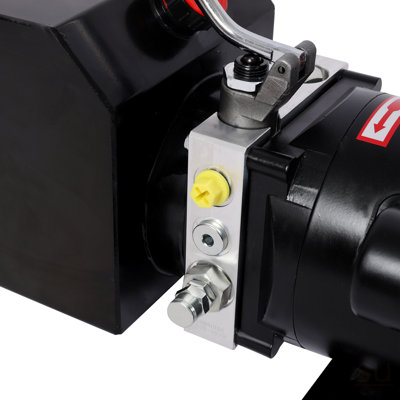 Heavy-Duty Hydraulic Power Unit For Car Lifts, AC 220V Single Phase, 6 Quart Oil Reservoir, Replacement Pump For 2-Post/4-Post Lifts & Auto Shop Equipment