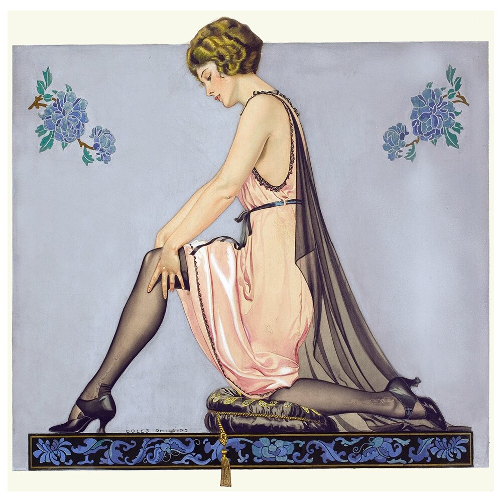 Leinwandbild Holeproof Hosiery Company Anzeige von C. Coles Phillips