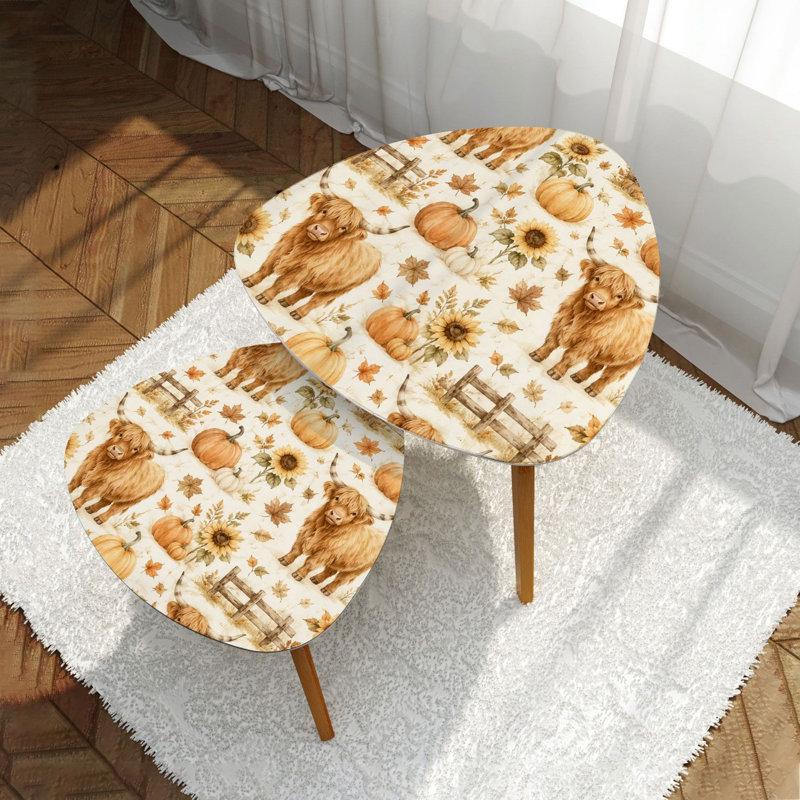 Ensemble de 2 tables gigognes Triangle Nesting