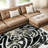 Ethereal Abstractions I Washable Abstract Area Rug, Heavenly Softness with Non-Slipping Backing
