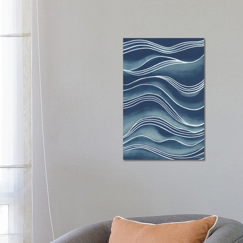 Wind And Waves I by Vanna Lam - Wrapped Canvas Painting, 66.04 cm H x 45.72 cm W x 1.91 cm D