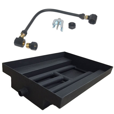 Burner Island Complete NG Kit for Fireplace or Fire Pit