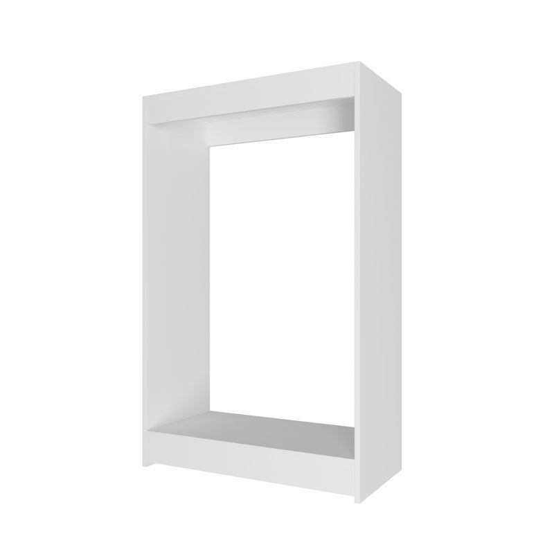 Double Hanging Closet Unit Closet System, 46" x 28.5" x 14", White