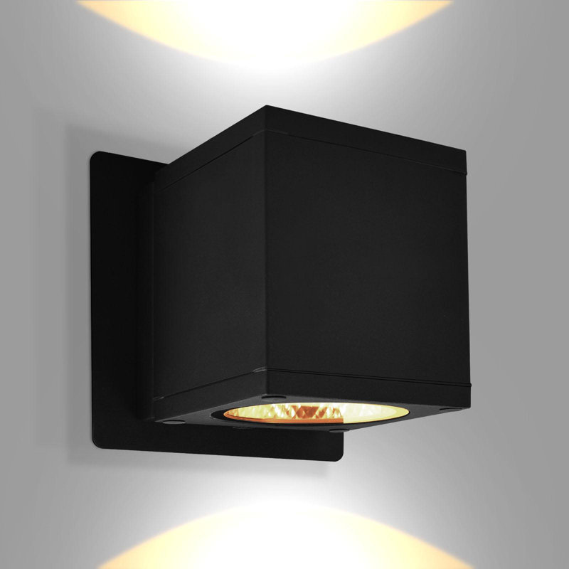 Aluminium LED Wall Light, 4" H x 3.5" W x 4.25" D, 18
