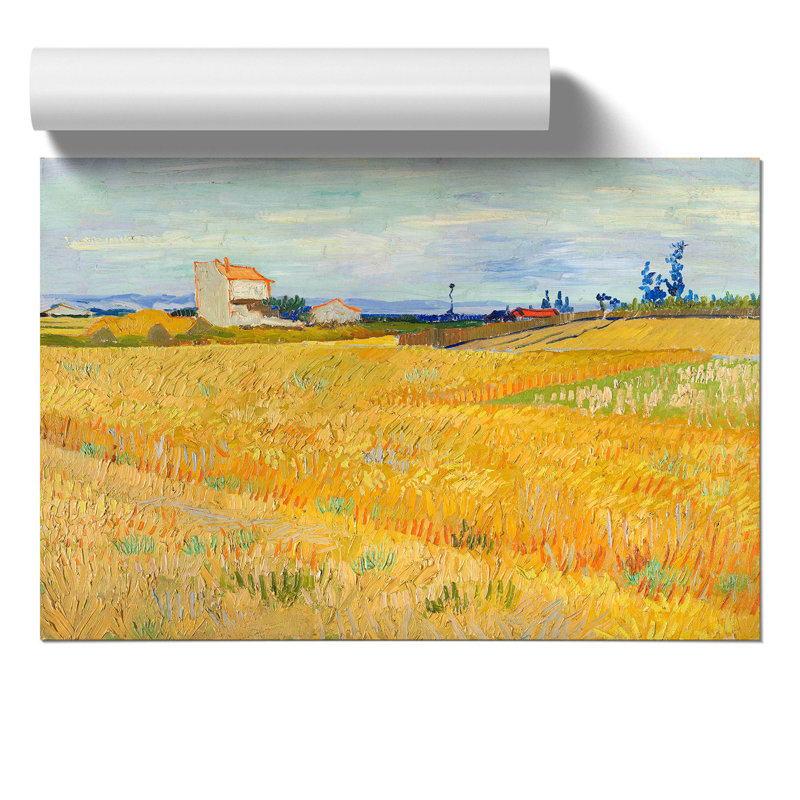 Wheat Field by Vincent van Gogh - Frameless Print, 42cm H x 59cm W x 0.1cm D