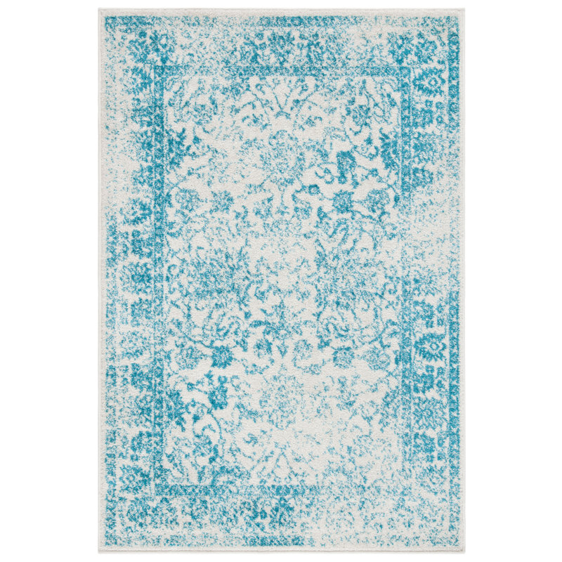 Olius Performance Floral Rug, Rectangle 4' x 6'