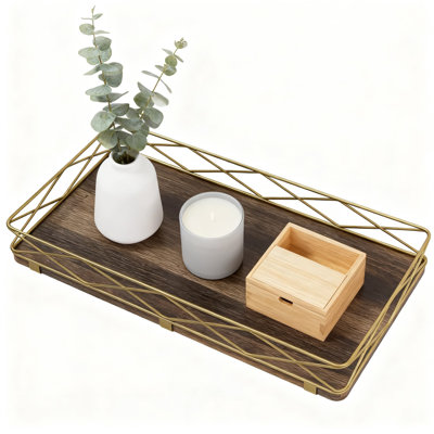 Plateau de rangement pour salle de bain, panier de rangement pour réservoir de toilette avec motif en losange pour papier hygiénique, distributeur de savon et articles essentiels pour la salle de bain