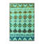 Tapis turquoise lavable à la machine Abstract 5357-323137192