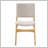 Upholstered Stackable Dining Chairs Set of 2 - Linen Fabric Seat & Backrest, Solid Wood Frame, Rustic Kitchen Chairs for Dining Room, Living Room, Natural-810403406-810403393
