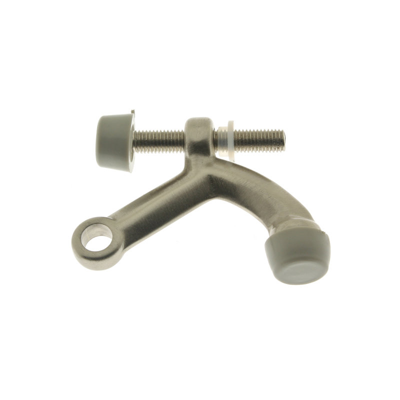 Solid Brass Hinge Pin Stop, Satin Nickel