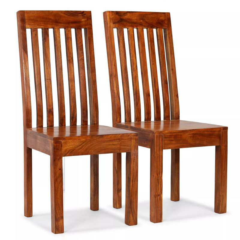 Plattsburg Dining Chairs Solid Wood Modern, 2