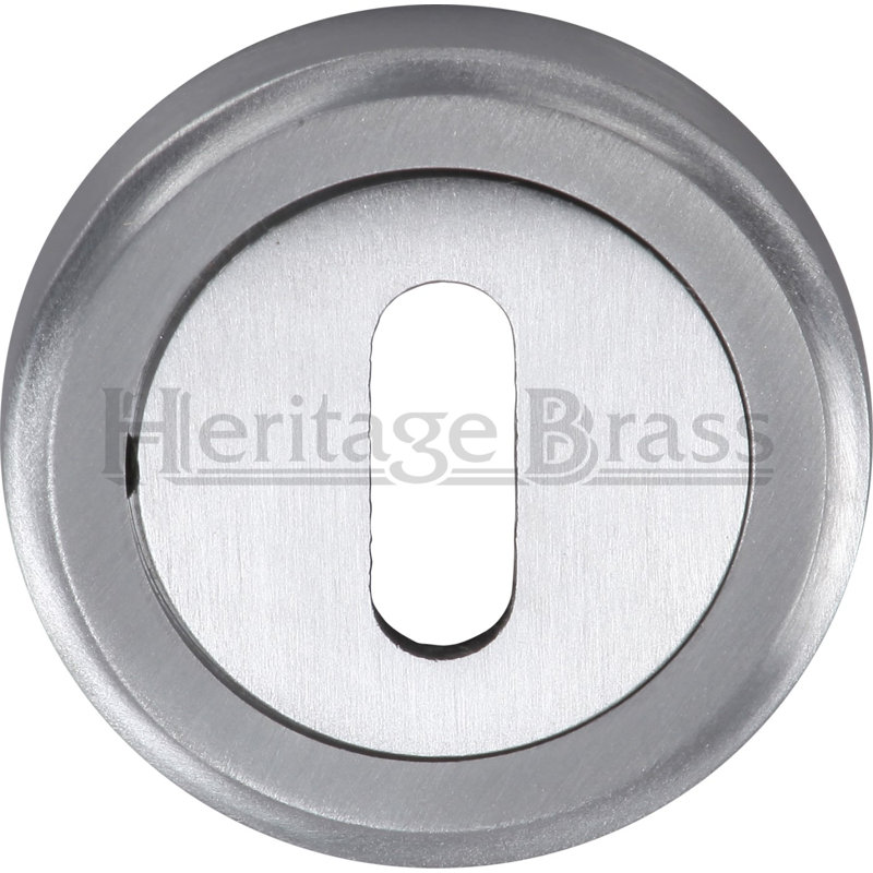 Heritage Brass Heritage Key Escutcheon, Satin Chrome