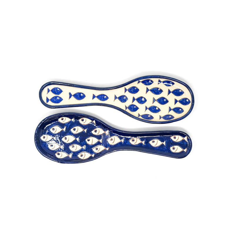 Ceramic / Porcelain Spoon Rest, White