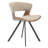 Hozaifa Upholstered Dining Chair With Curved Open-Back Design And Powder-Coated Iron Legs Twedt Collection-1117490825-1130399064