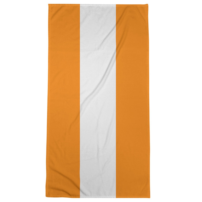 Beach Towel, Yellow/Ivory
