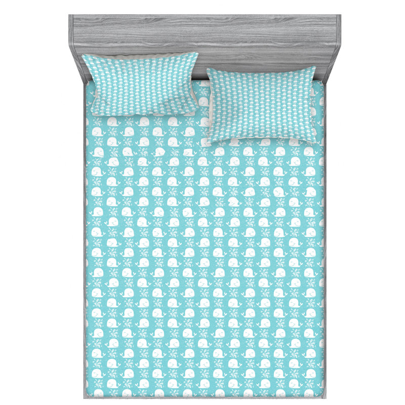 Microfiber Sheet Set, Queen Sheet Set with Fitted Sheet