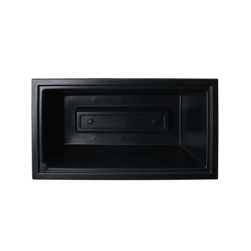 Covington Self-Watering Planter, Trough, Black