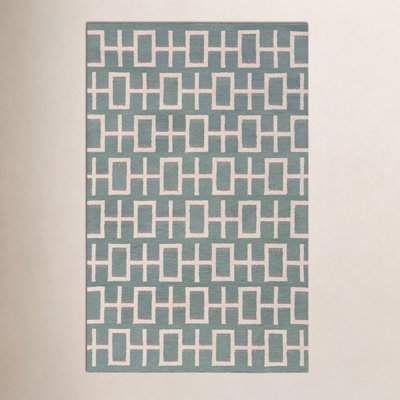 Elsey Hand-Tufted Geometric Wool Rug