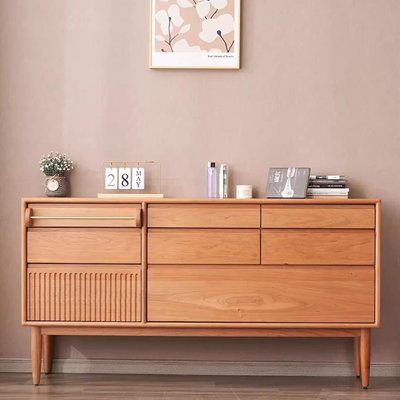 Commode d'appoint en bois simple et élégante