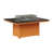 Hammered Top Black with Mango Orange Base