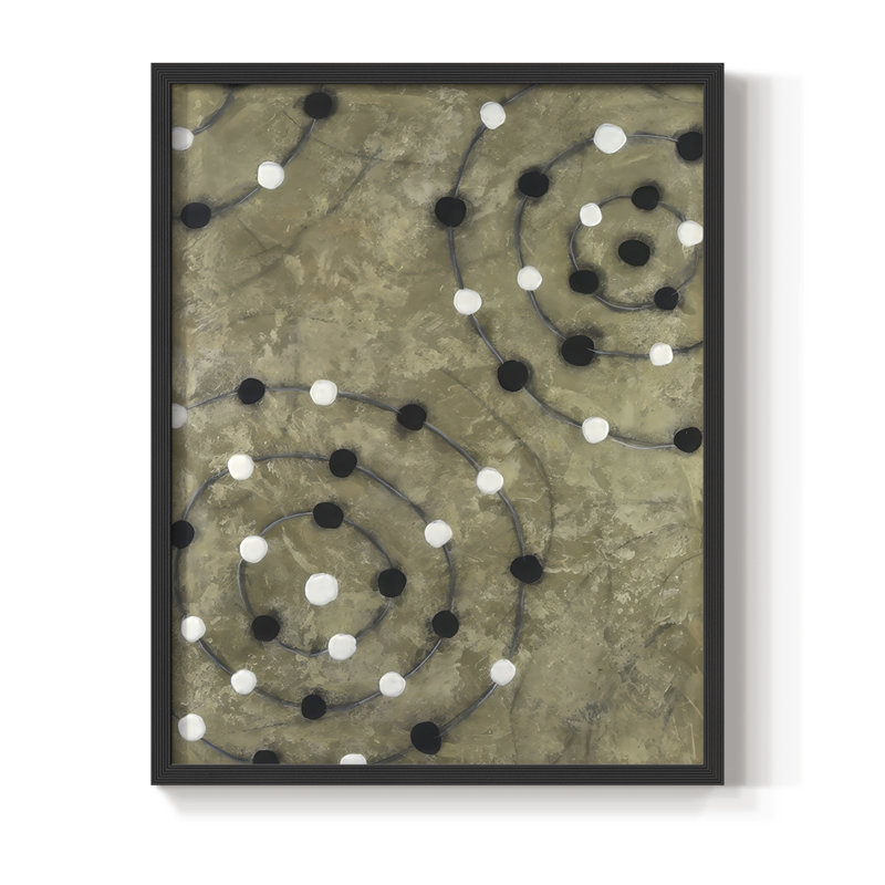 Quantum Relation I, reproduction encadrée - bois massif, Noir, noir, noir, noir, H 21 po x l 17 po