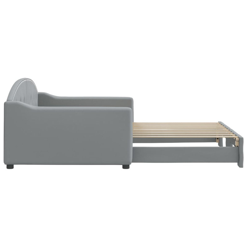 Angleica Upholstered Daybed, Light Gray