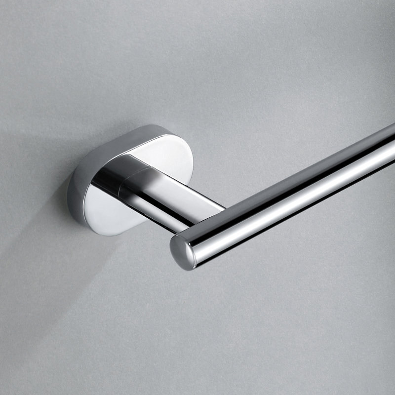 23.6" Wall Mounted Towel Bar, Polished Chrome
