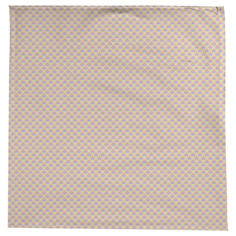 Nappe géométrique Avicia, Jaune et pastel