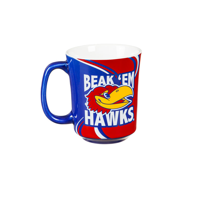 Université du Kansas, céramique 14 oz avec boîte assortie