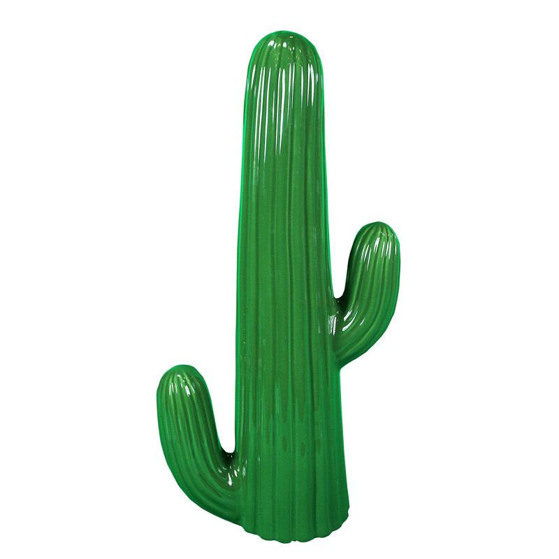 Tall Porcelain Cactus Decoration