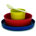 Royal Blue/Lemon/Tomato