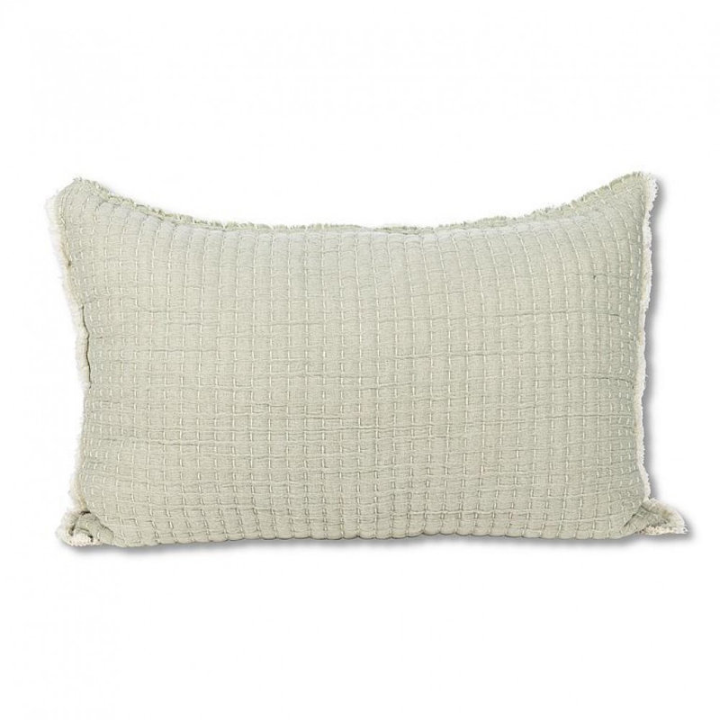 Overstitch Green Rectangle Pillow