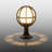 Brecken 20" Traditional Black Outdoor Floor Lamp