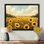 Doniya rétro prairie tournesols campagne I - tournesols, art mural