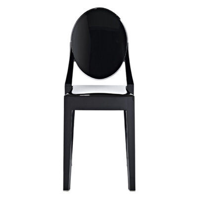  Chaise d'appoint empilable à dossier King Louis