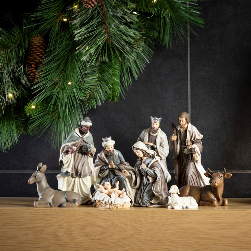 Three Wise Men Nativity Set of 3, Multicoloured