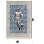 Tapis bleu de style persan classique à motif de statue grecque 4 pi x 6 pi lavable à la machine 4 pi x 6 pi
