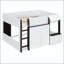 Lit mezzanine double avec maisonnette et rangement-1398471881