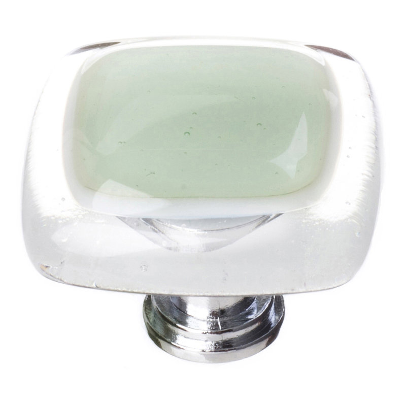 Square Knob, Oil Rubbed Bronze, Spruce Green