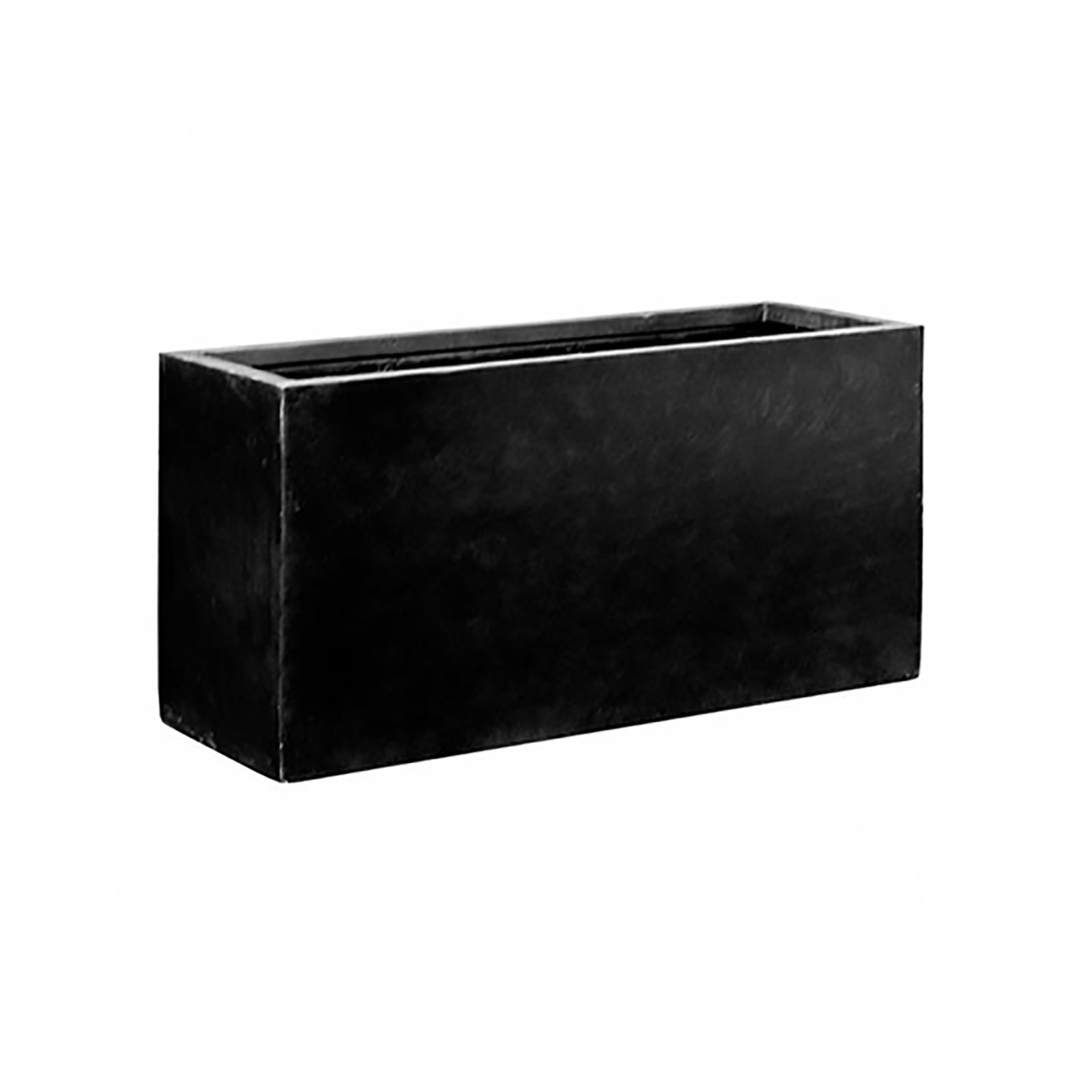 Connoisseur Handmade Planter Box, Black, 24" H x 47" W x 18" D