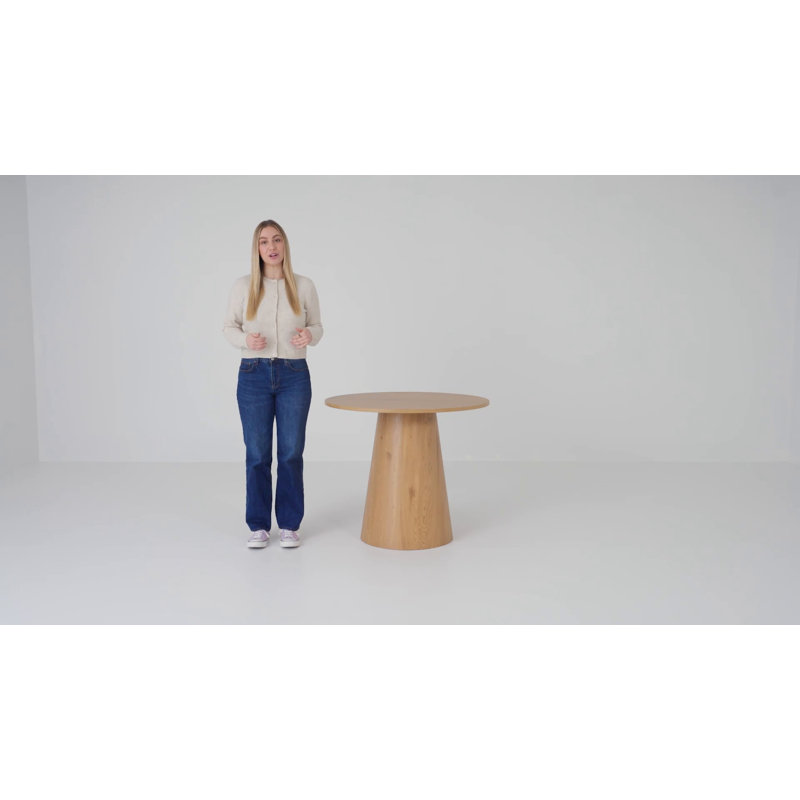 Agne 35" Round Pedestal Dining Table